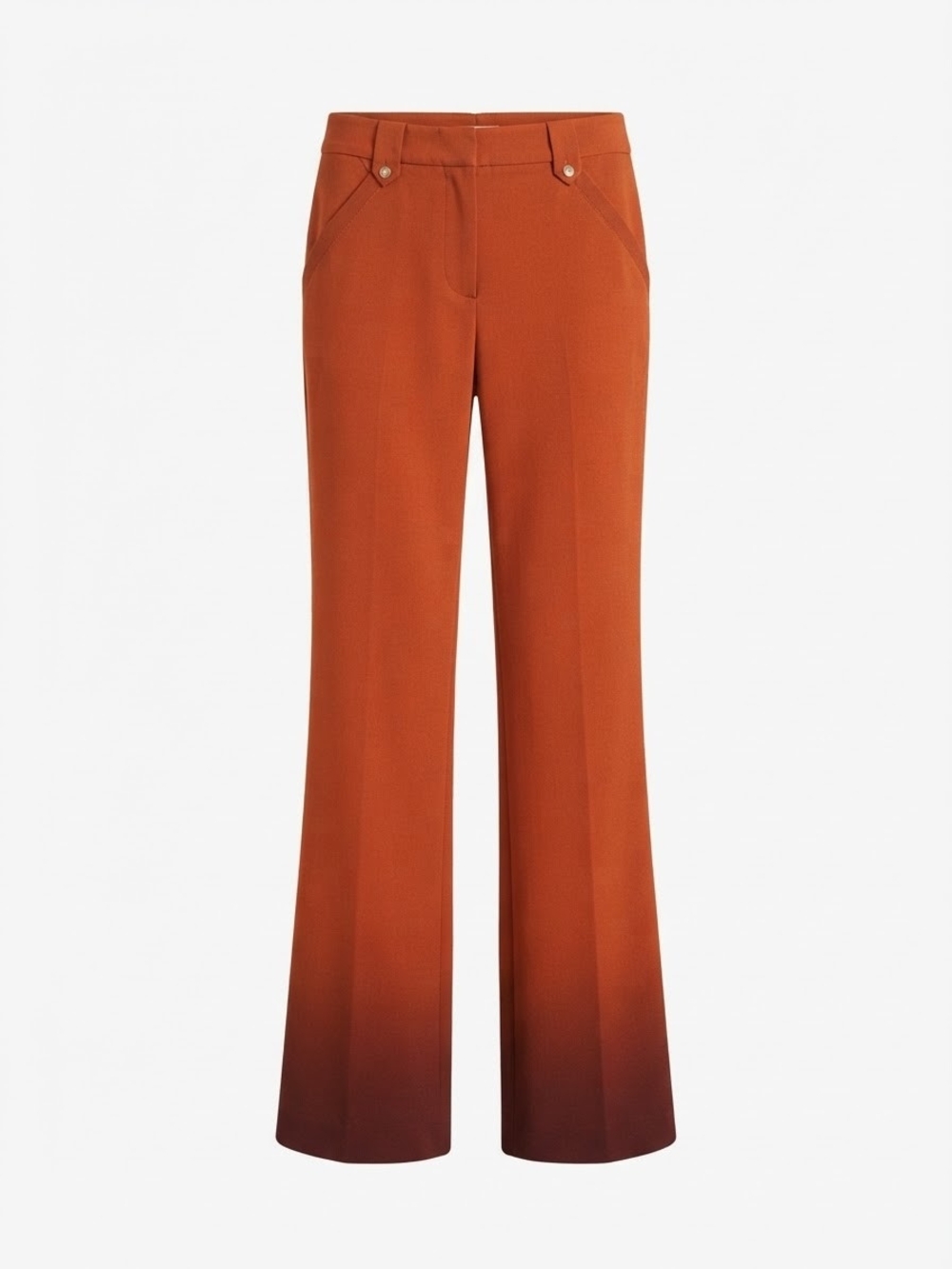Express Burnt Orange Ombre Wide-Leg Trousers